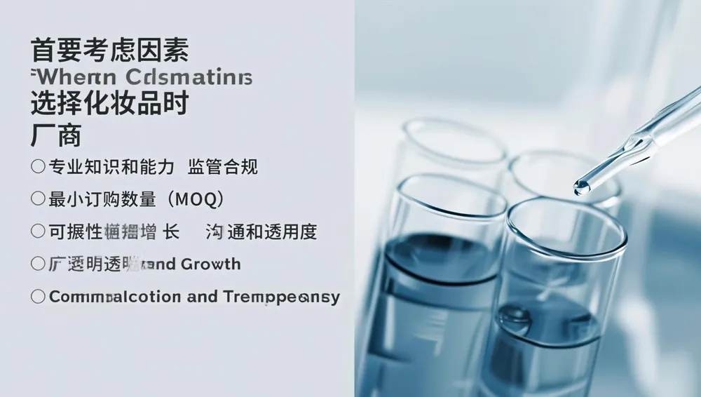 选择化妆品制造商时的首要考虑因素