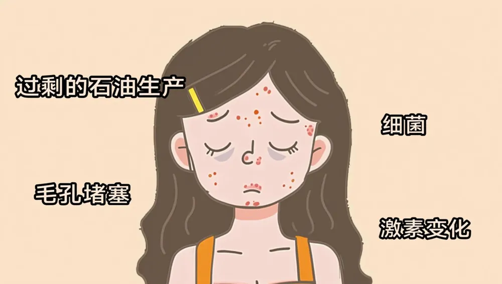 痤疮的成因