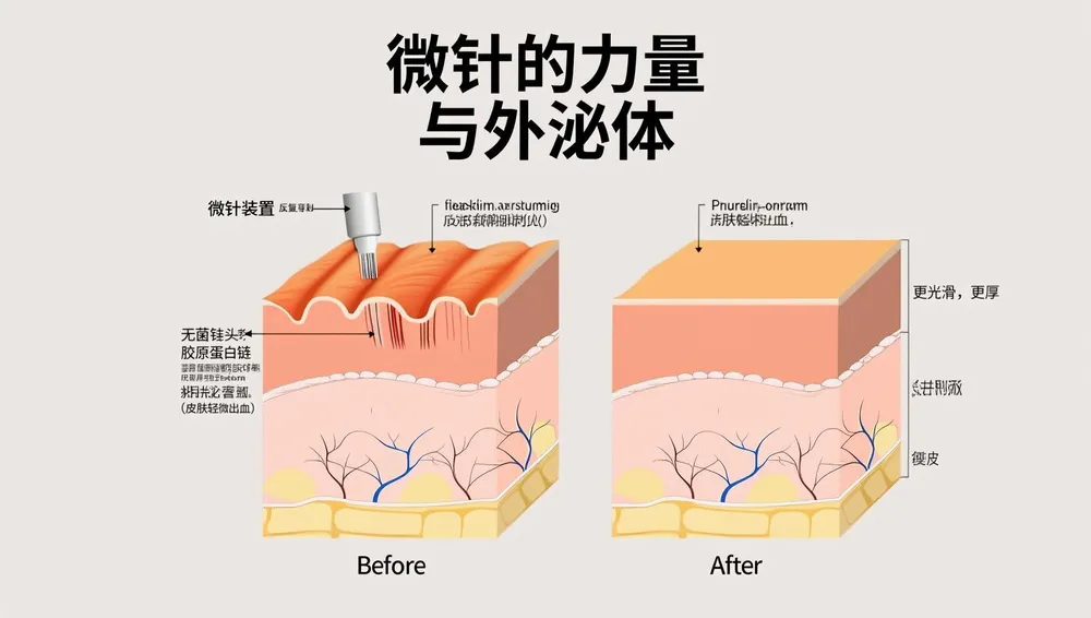 结合外泌体的微针疗法